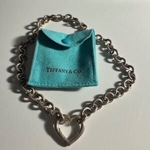 Tiffany and Co. heart clasp necklace